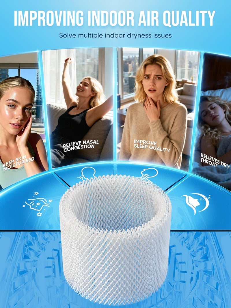 NISHCON WF2 Humidifier Filter Replacement for Vicks V3500 V3100 V3600 V3900 V3700 VEV320 & Kaz 3020 Cool Mist Humidifiers Pack of 4 - Image 3